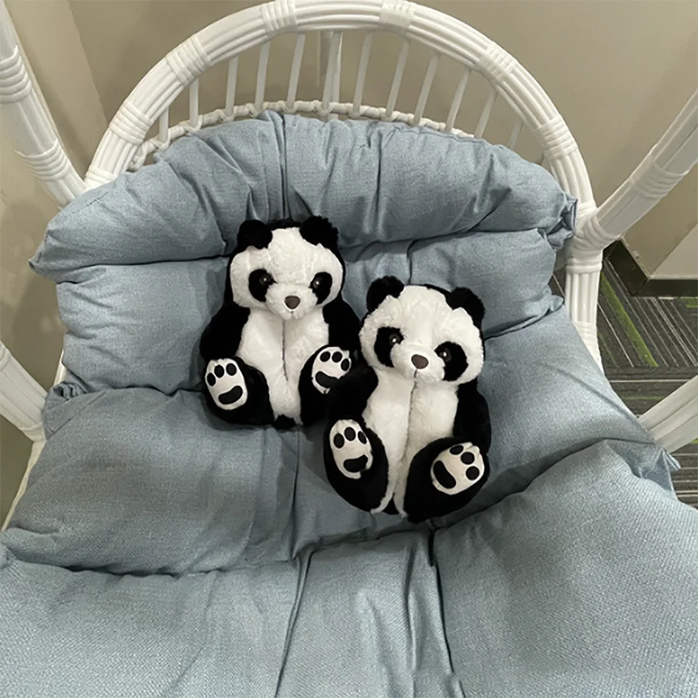 Highland Cow Fashion Bear Plush Slippers Women Men House Animals Soft Shoes Christmas Slipper Adults Indoor Shoes