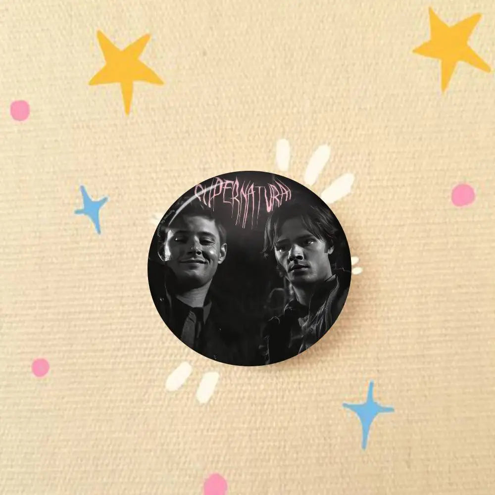 TV Series Supernatural   Animals Funny Brooches Badge Backpack Clothes Gift Accessory