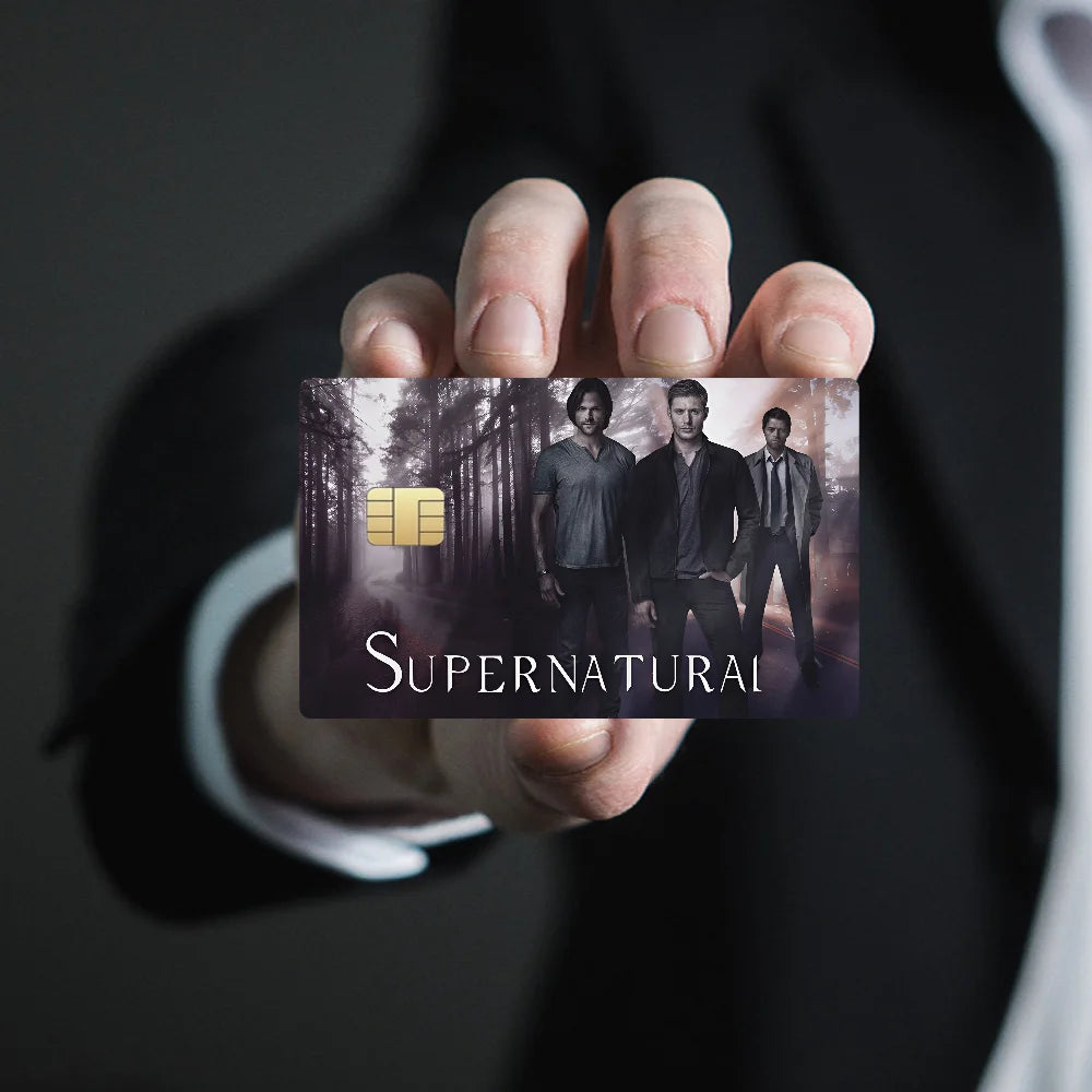 TV Play Series Supernatural Movie100% Hot Sale Amine Credit Debit Bank Card Bus Card Film Skin Sticker