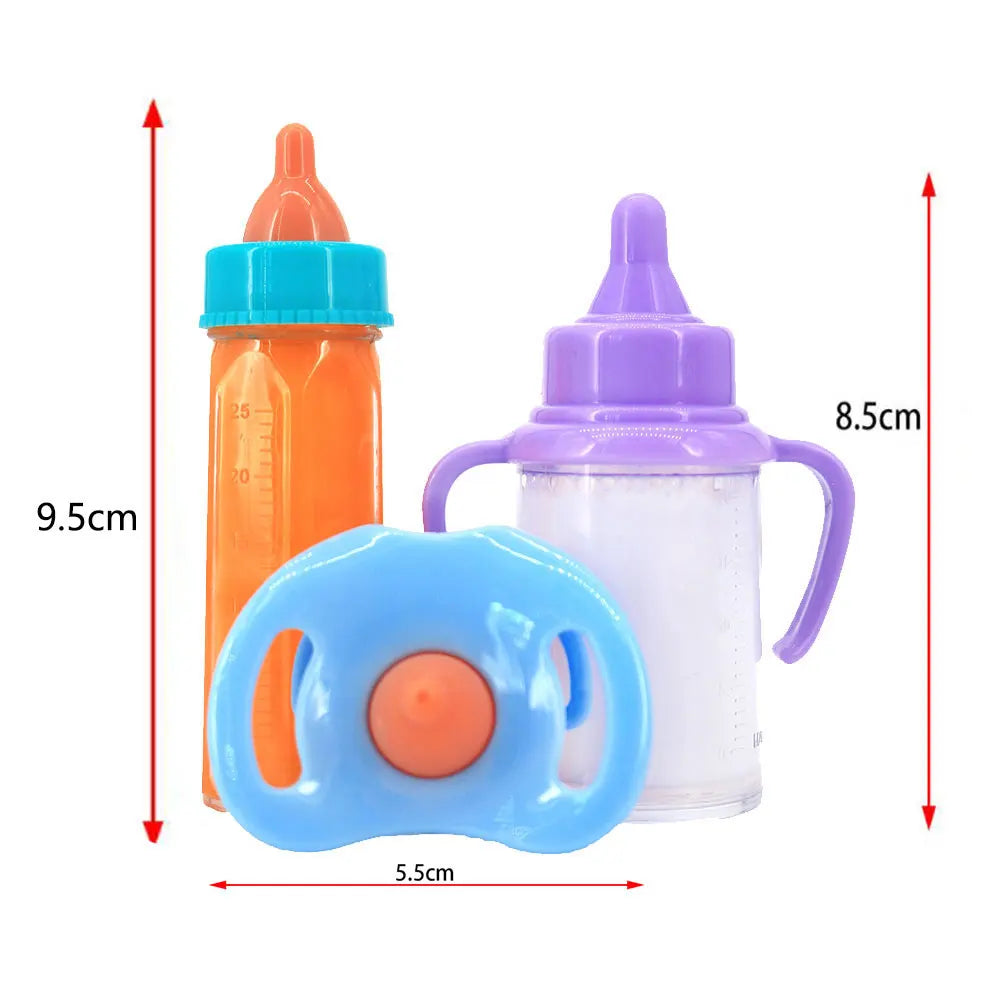 Baby Disappearing Doll Feeding Set Wear For Reborn Baby Doll, Multiple Baby Doll Accessories, Children Best Birthday Gift.
