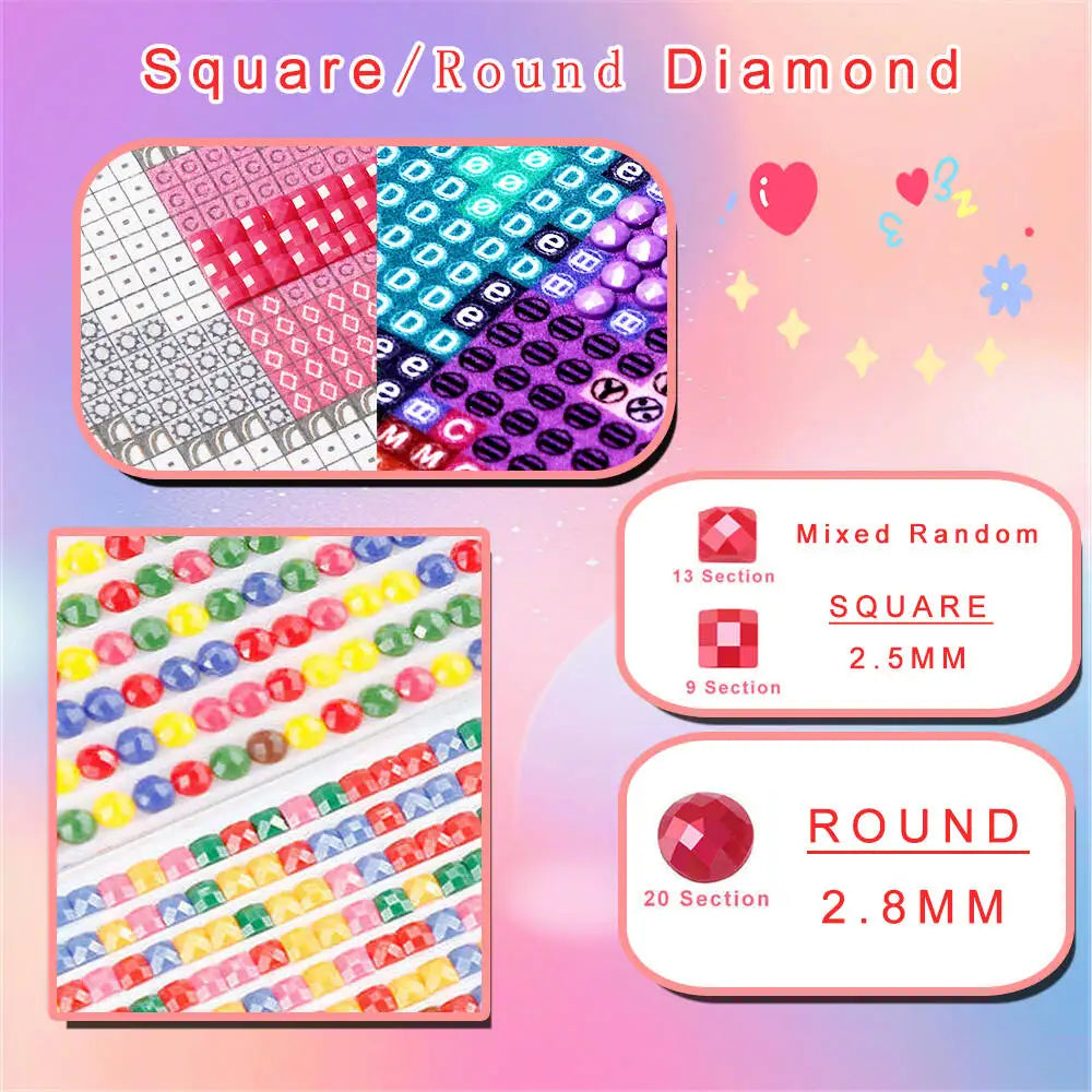5D DIY Diamond Painting Cute French Bulldog Rose Hand Tattoo Art Crystal Round Diamond Painting Kit Home Decor