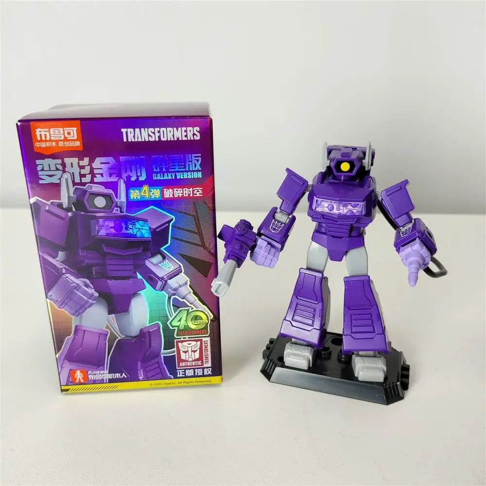 Blokees Transformers One Anime Movies Optimus Prime Bumblebee Starscream Soundwave Shockwave Cartoon Anime Robot Assembled Toy
