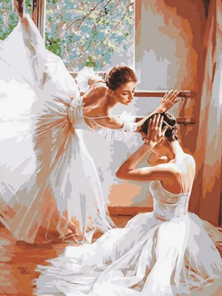5D Diamond Painting Ballerina Full Round Portrait Diamond Mosaic Diy Diamond Embroidery Art Cross Stitch Home Decoration Gift