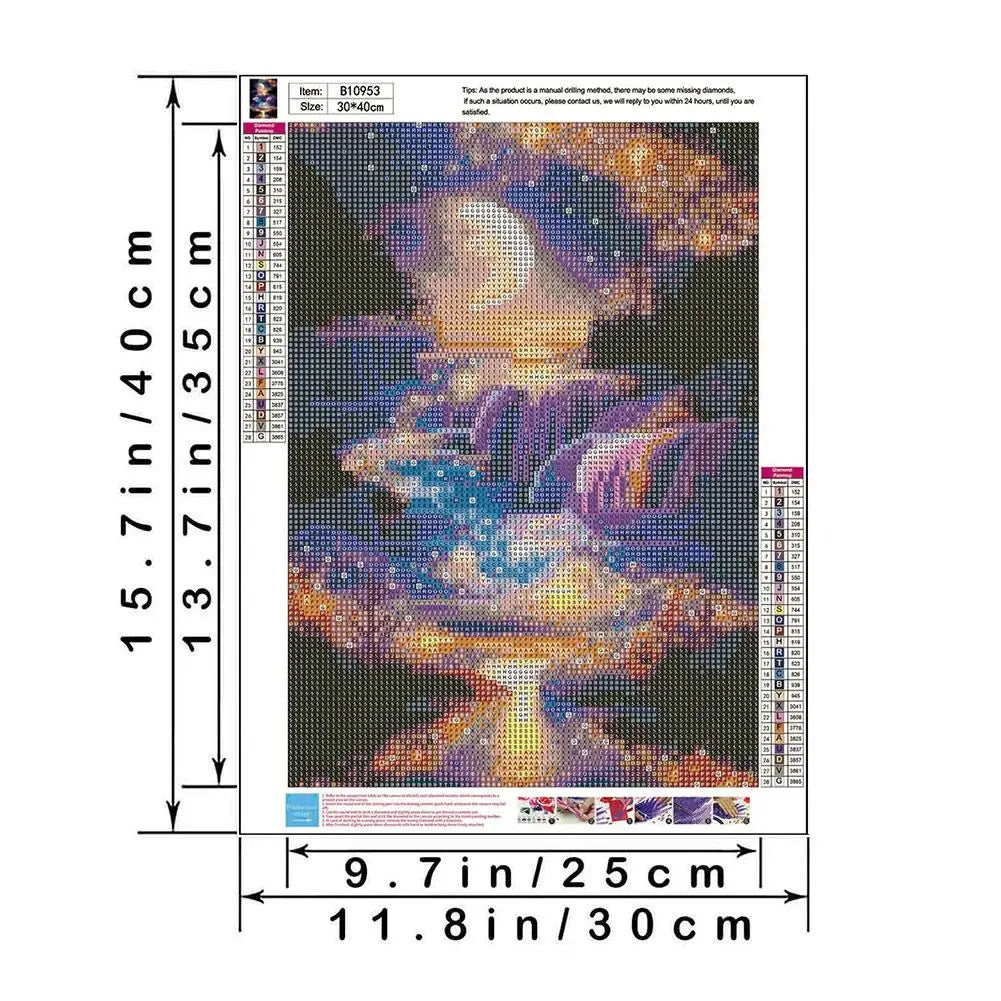 5D Diy Diamond Painting Moonlight Beach Diamond Art Kits Full Square Round Embroidery Mosaic Fantasy Landscape Wall Decor