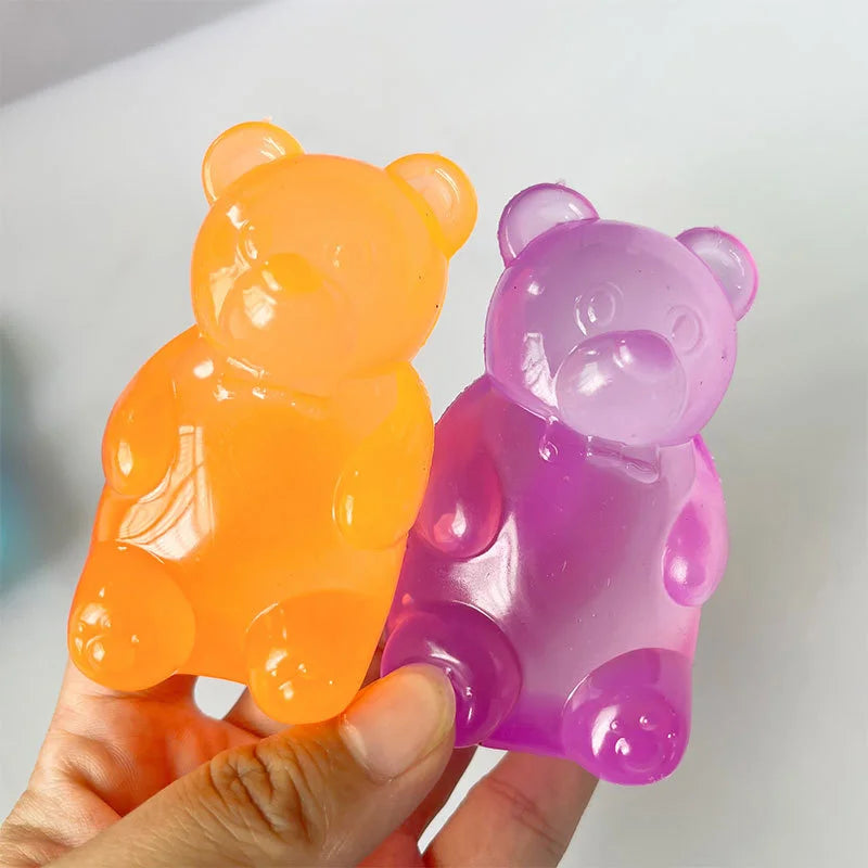 Squishy Bear Stress Ball - Soft Slow Rise Sensory Fidget Toy for Adults Kids Anxiety Relief, Squeeze Relax Gift