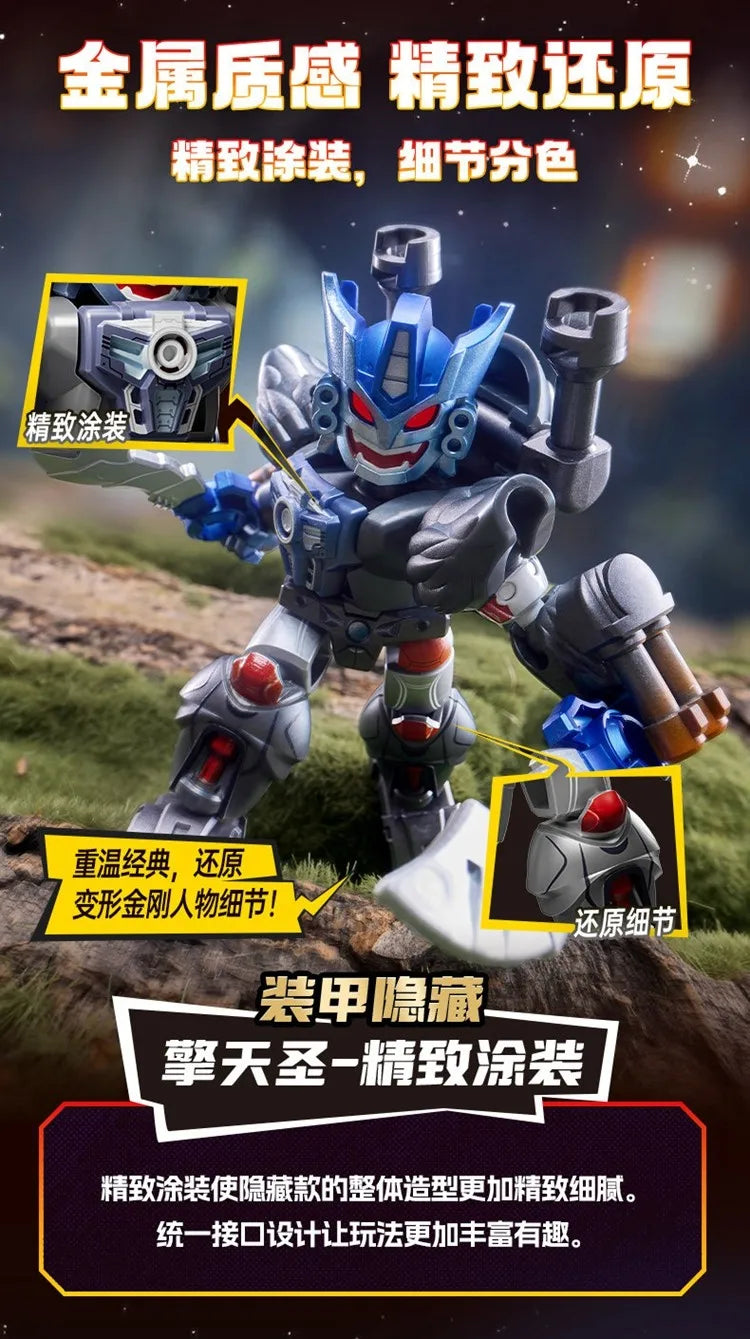 Original Blokees Transformers Starry Edition Vol.6 Optimus Prime Megatron Vortex Brawl Swindle Armored Robot Blind Box Toy Gifts