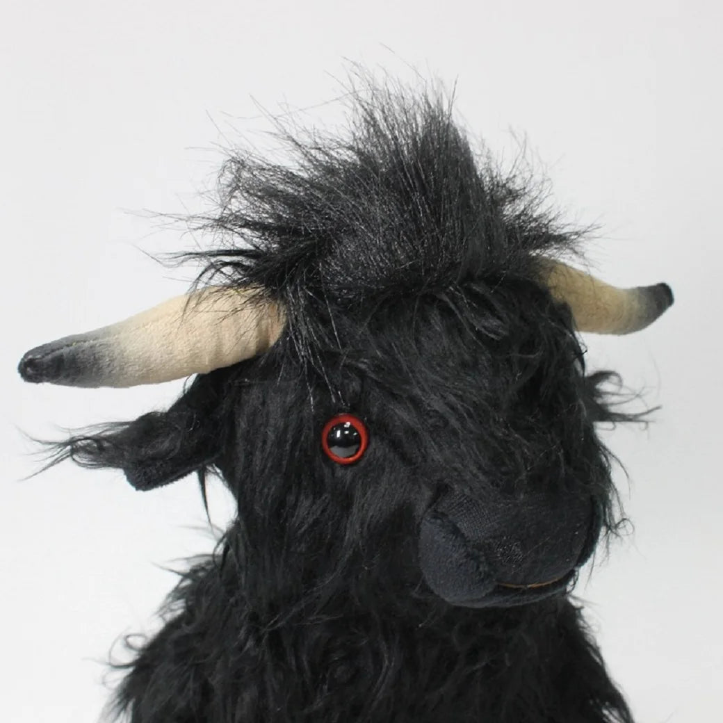 Cute Highland Cow Plush Toys Stuffed Animal Toy Dolls Simulation Long Hair Cow Plush for Kids Birthday Gift Home Decoration