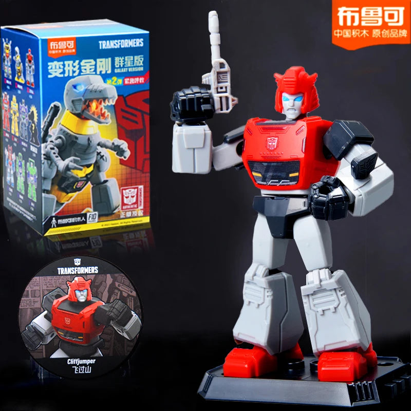 Blokees Transformers One Anime Movies Optimus Prime Bumblebee Starscream Soundwave Shockwave Cartoon Anime Robot Assembled Toy