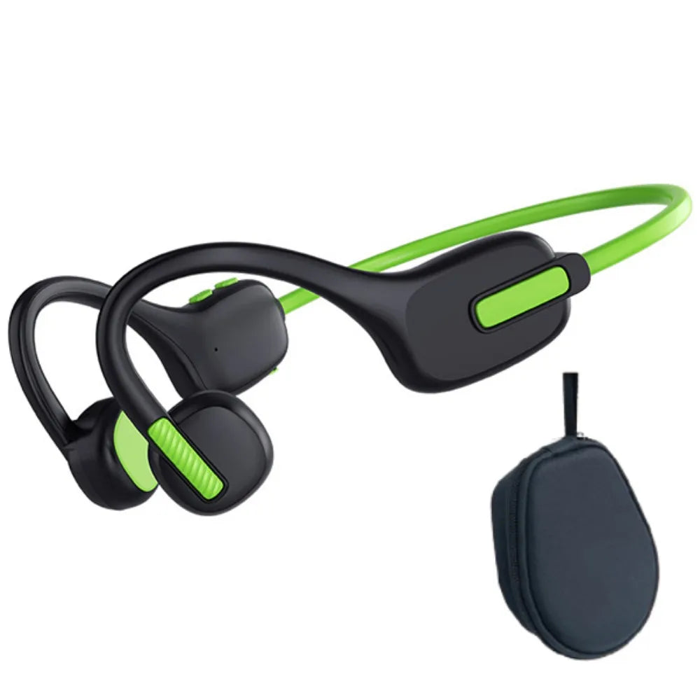 Hands-free Kids Bluetooth Headphones Earbuds Built-in 8GB Bone Conduction Headphone Stereo Sound Adjustable