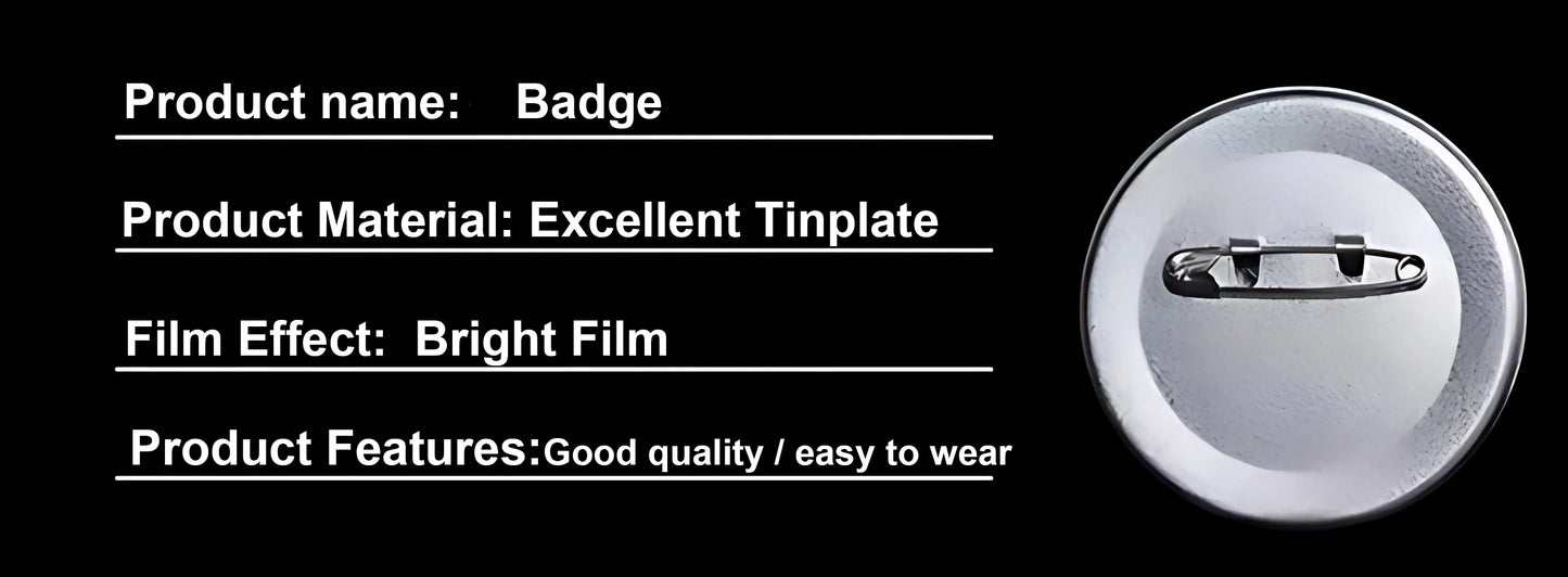 TV S-Supernatural Badges Badges Cartoon Round Brooches On Backpack Jacket Acrylic Button Pins Collection Gifts