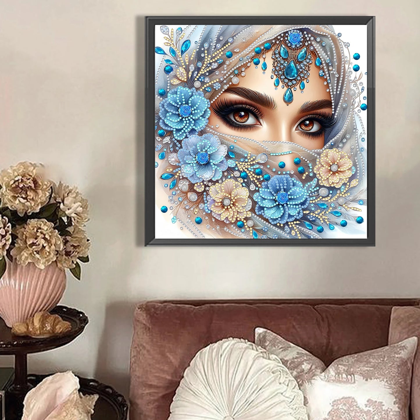 Beauty Special Shaped 5D DIY Partial Drill Diamonds Dots Gem Art Kits for Adults Home Wall Decor Diamond Dots Paintings 30x30cm