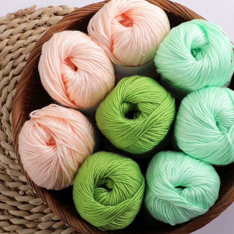 6pcs/Set Luxury Silk Blend Yarn, 50g Each, Soft Knitting Yarn Suitable For Sweaters, Baby Blankets And Scarves, Multiple Colors