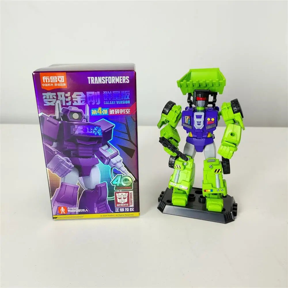 Blokees Transformers One Anime Movies Optimus Prime Bumblebee Starscream Soundwave Shockwave Cartoon Anime Robot Assembled Toy