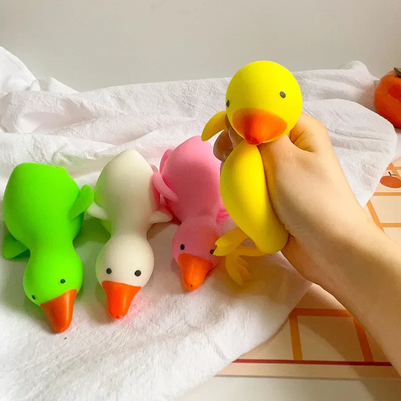 Kids Antistress Duck Squeeze Toys Goose Cute Kawaii Animals Vent Toys for Kids Adults Decompression Stretch Toys for Children