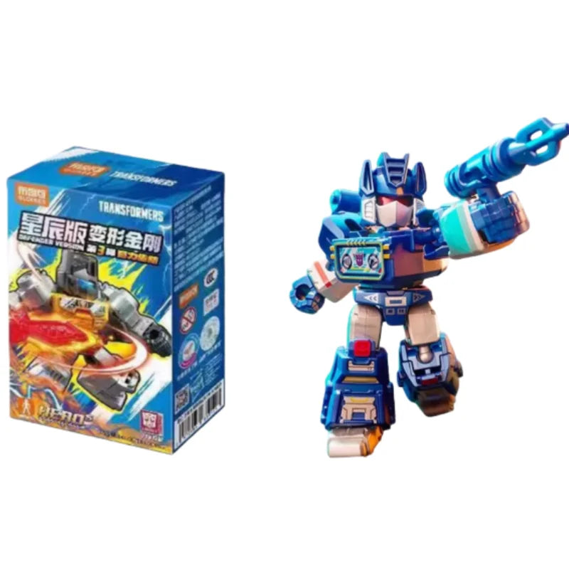BLOKEES Transformers Building Block Man Star Edition 3nd Grimlock Soundwave Pocket Blind Box Mini Assembling Toy Children's Gift