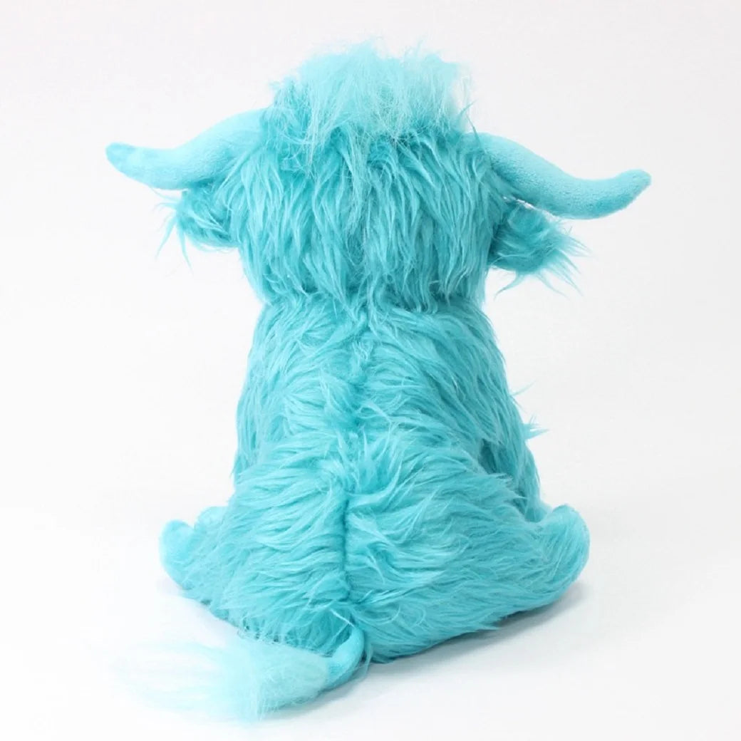 Cute Highland Cow Plush Toys Stuffed Animal Toy Dolls Simulation Long Hair Cow Plush for Kids Birthday Gift Home Decoration