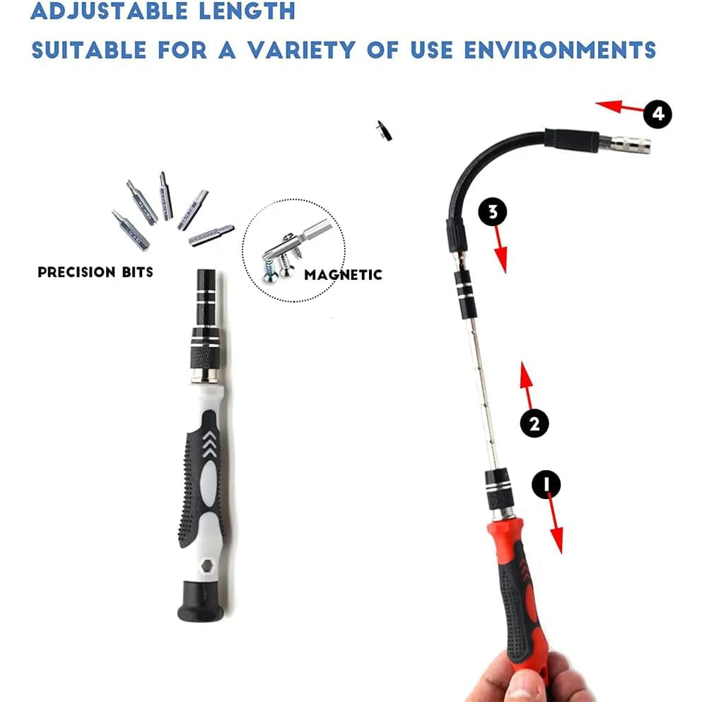 115-in-1 Precision Screwdriver Set, Professional Multi-Functional Repair Tool, with 98 Magnetic Screwdriver Bits, Suitable for iPhone and Glasses