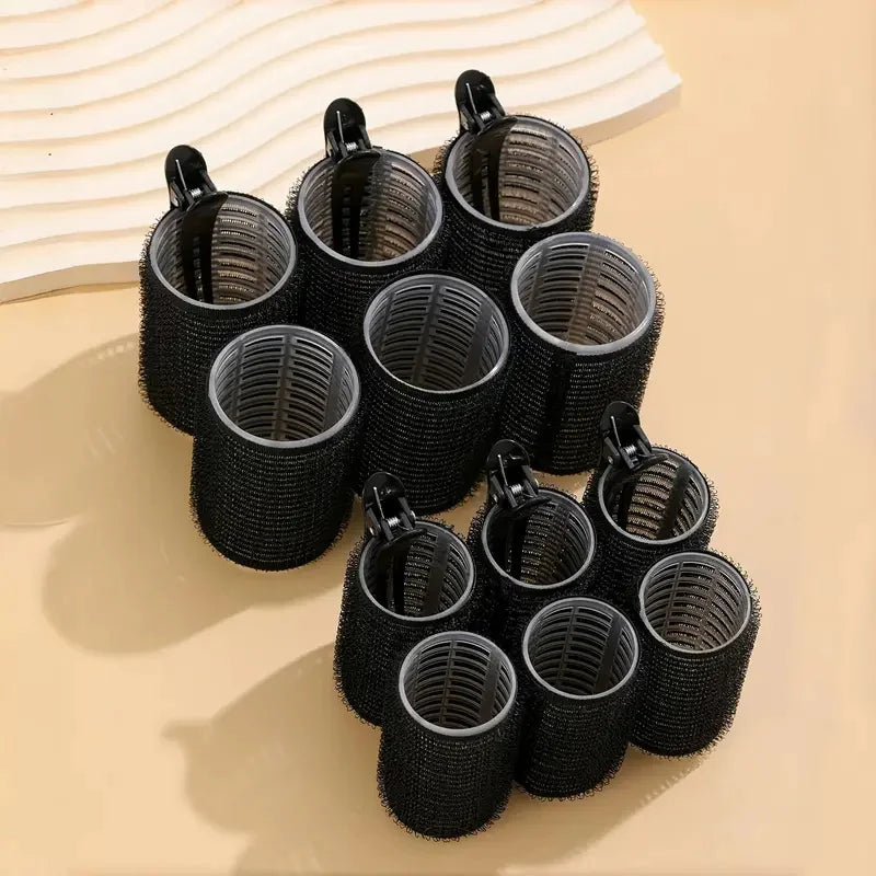 18pcs Hair Roller Set with Clips Self-Gripping Curlers for Long/Medium/Short Hair And Bangs Curling Iron Roller Hairstyling Tool