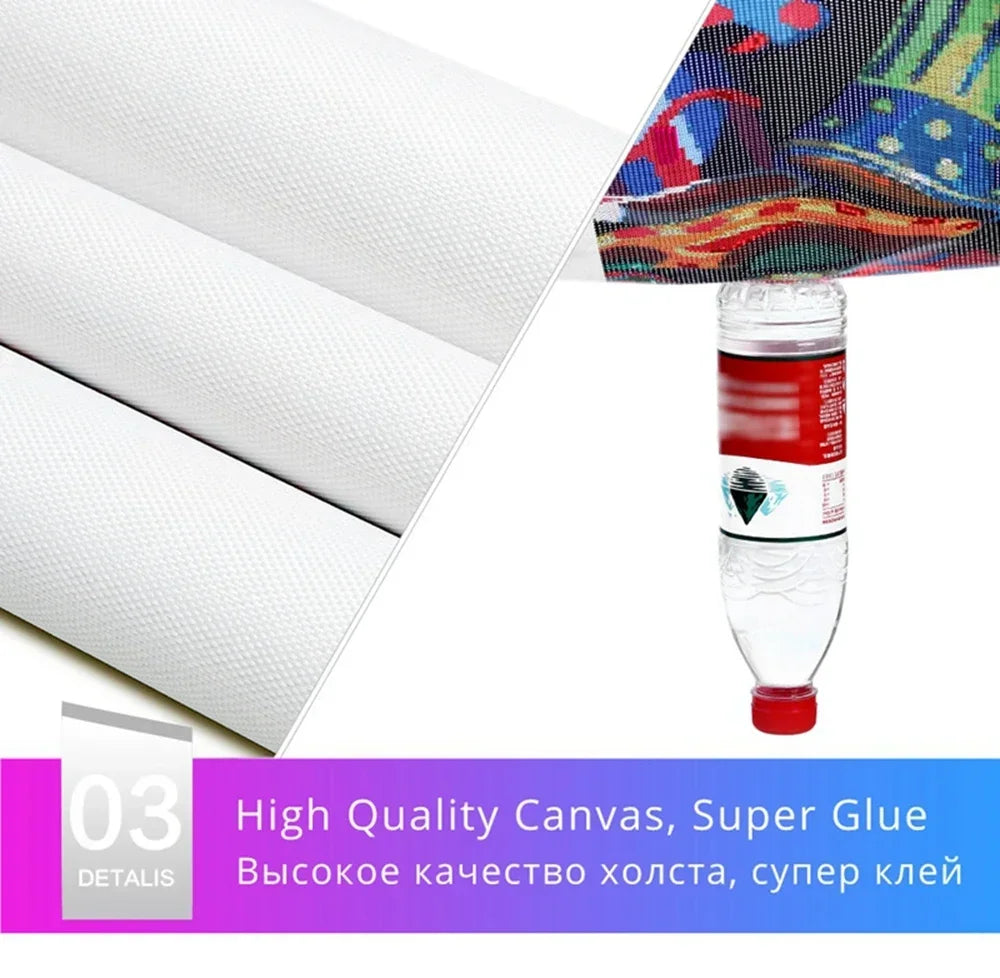5D Diamond Painting, Dark Series Adult DIY Full Diamond Art Handmade Set, Synthetic Gemstone Home Wall Decoration