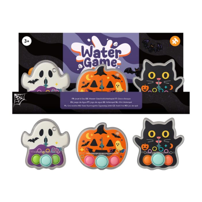 Spooky Cat or Ghost or Pumpkin Water Game Puzzle