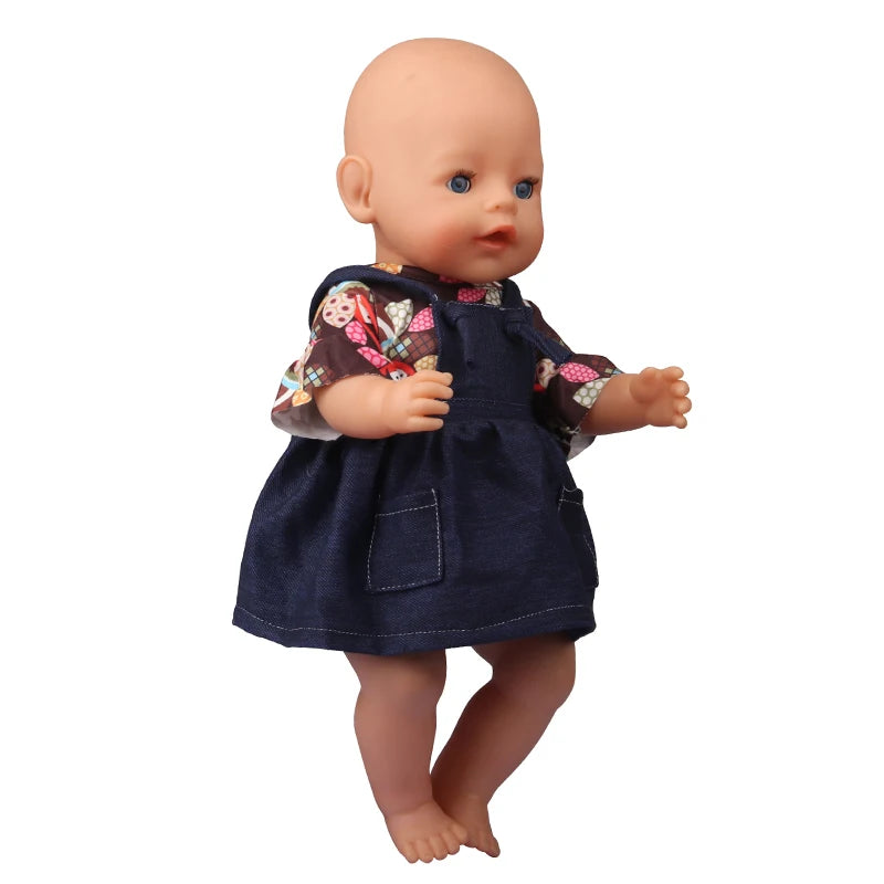 American 18 Inch Girl Doll Sequins Skirt Clothes Shining Cute Mini Dress For 43cm Baby New Born,OG,DIY Doll Accessories Toy