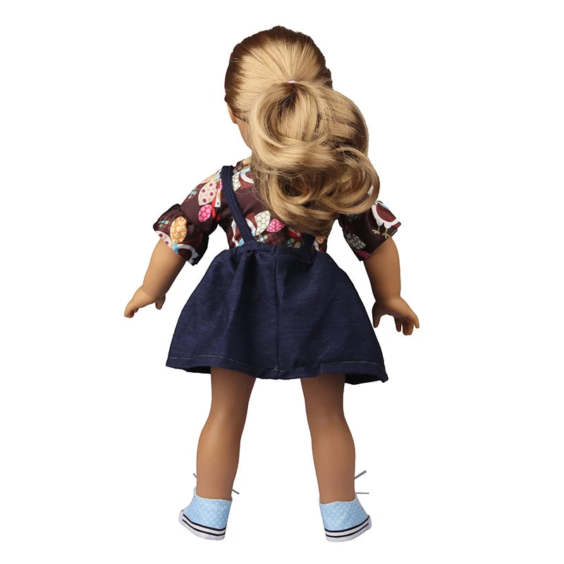 American 18 Inch Girl Doll Sequins Skirt Clothes Shining Cute Mini Dress For 43cm Baby New Born,OG,DIY Doll Accessories Toy