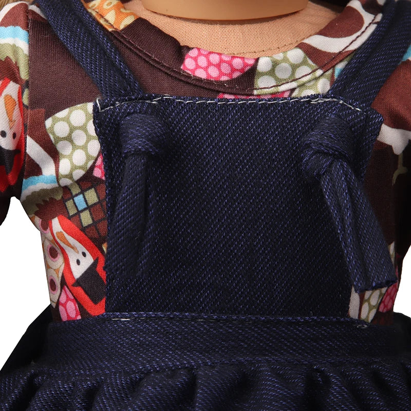 American 18 Inch Girl Doll Sequins Skirt Clothes Shining Cute Mini Dress For 43cm Baby New Born,OG,DIY Doll Accessories Toy