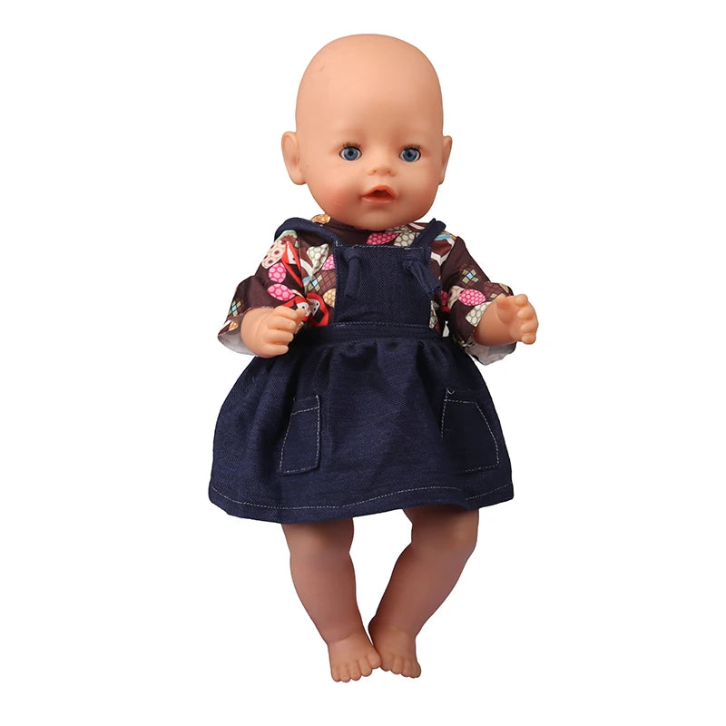 American 18 Inch Girl Doll Sequins Skirt Clothes Shining Cute Mini Dress For 43cm Baby New Born,OG,DIY Doll Accessories Toy
