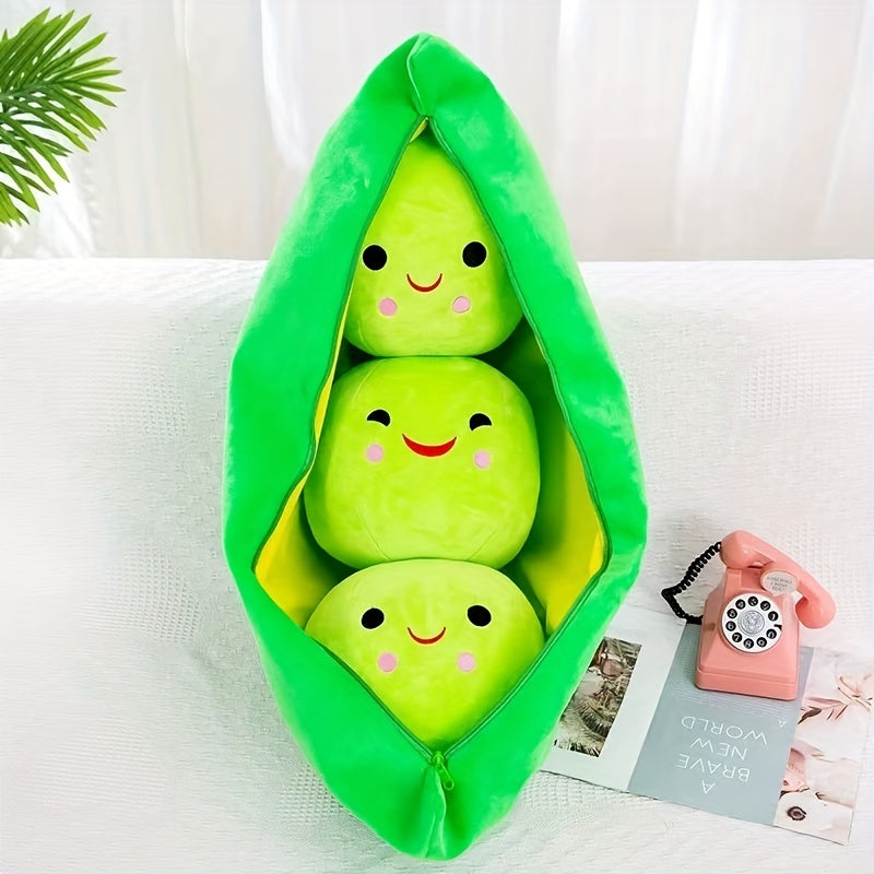 Funny Pea Pod Pillow Doll Plush Toy, Doll Pillow Plush Toy For Children Christmas, Halloween, Thanksgiving Gift