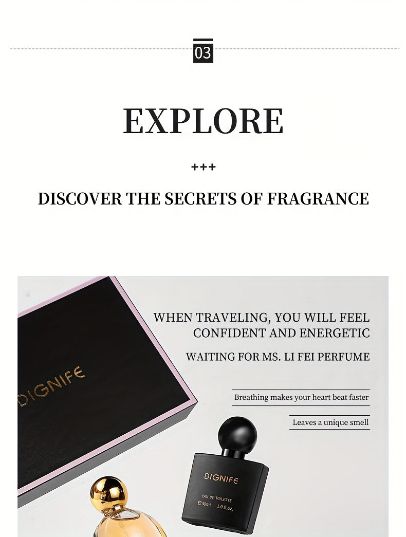 DIGNIFE Paris Night Gift Box Women's Eau De Parfum perfume 3pcs Set Body spray Vanilla Sweet Food Fuqi Flower Tone Lasting Fragrance Holiday Gift Box Preferred