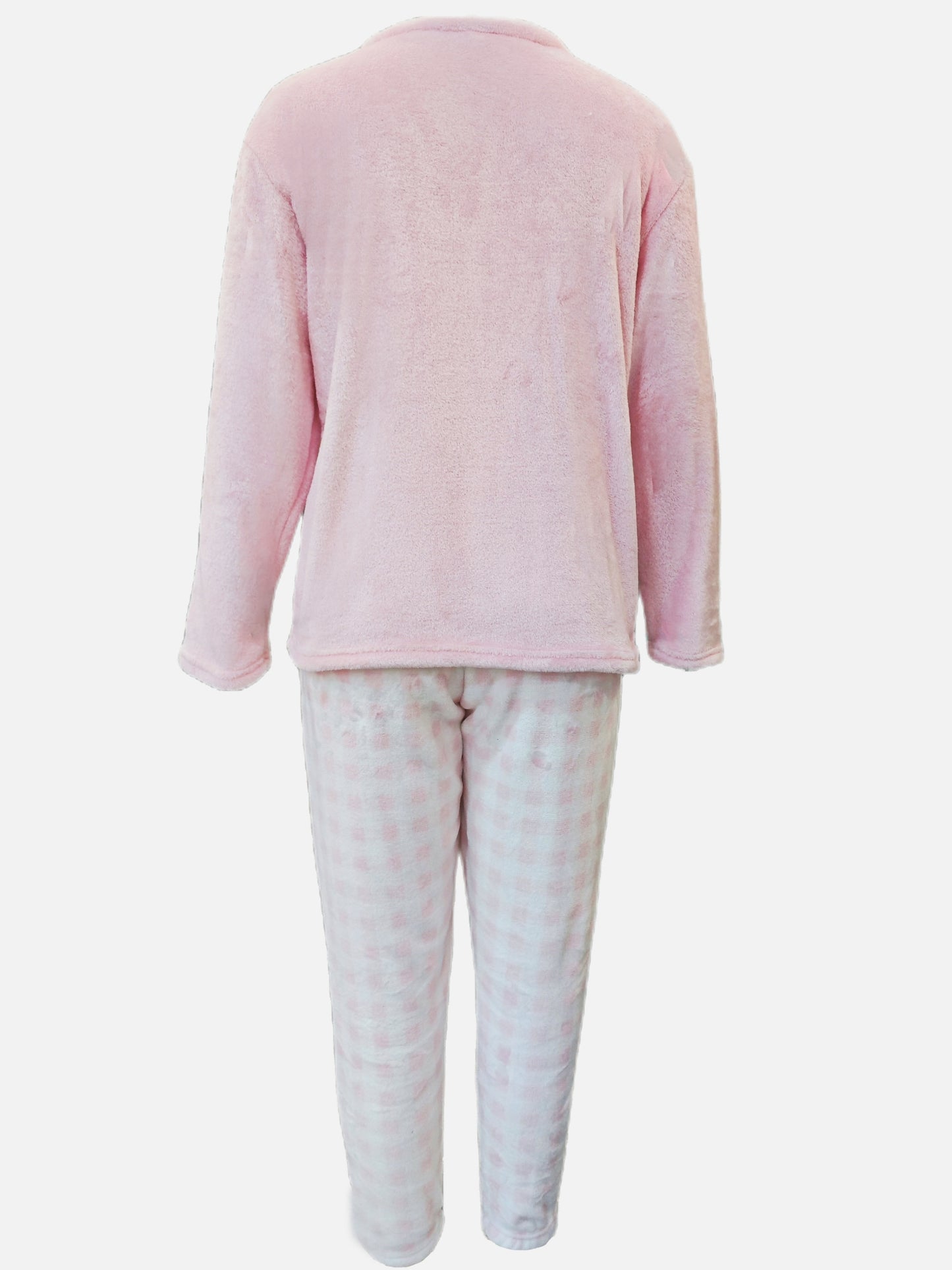[Velvet Pajama] Winter Warm Velvet Pajama Set | Plaid Pattern Pajama, Solid Color Casual Home Wear Set
