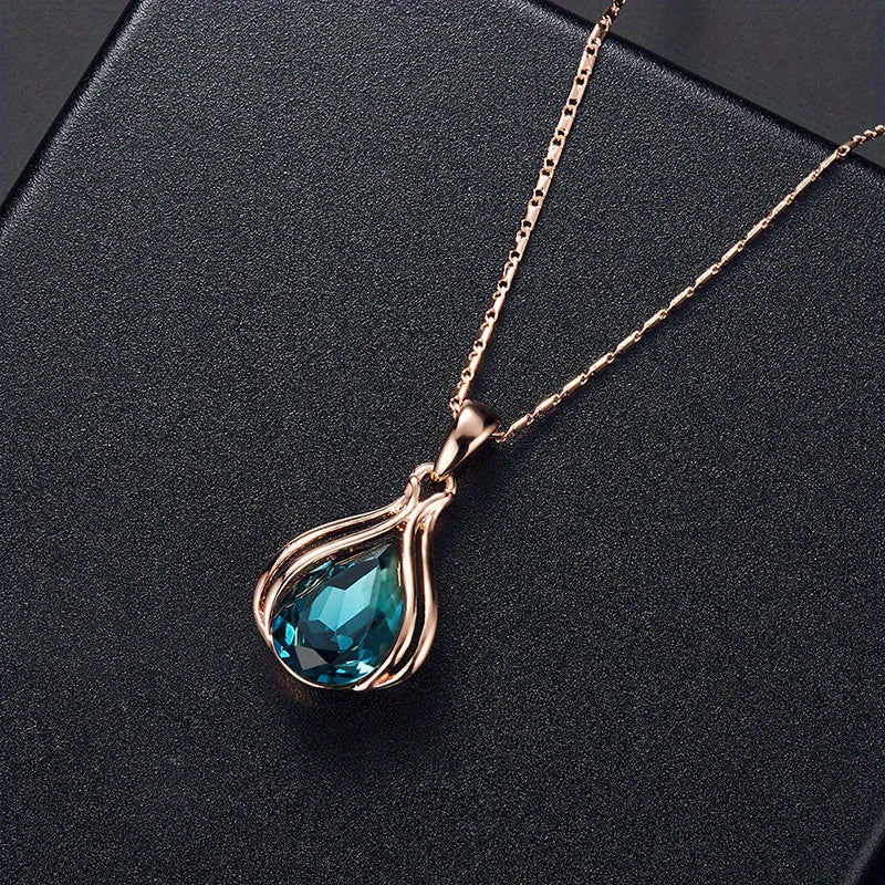 2pcs Women's Jewelry Set - Simple Style, Zinc Alloy with Artificial Crystal - All Season & Valentine's Day Gift | Daily Wear | Elegant Design