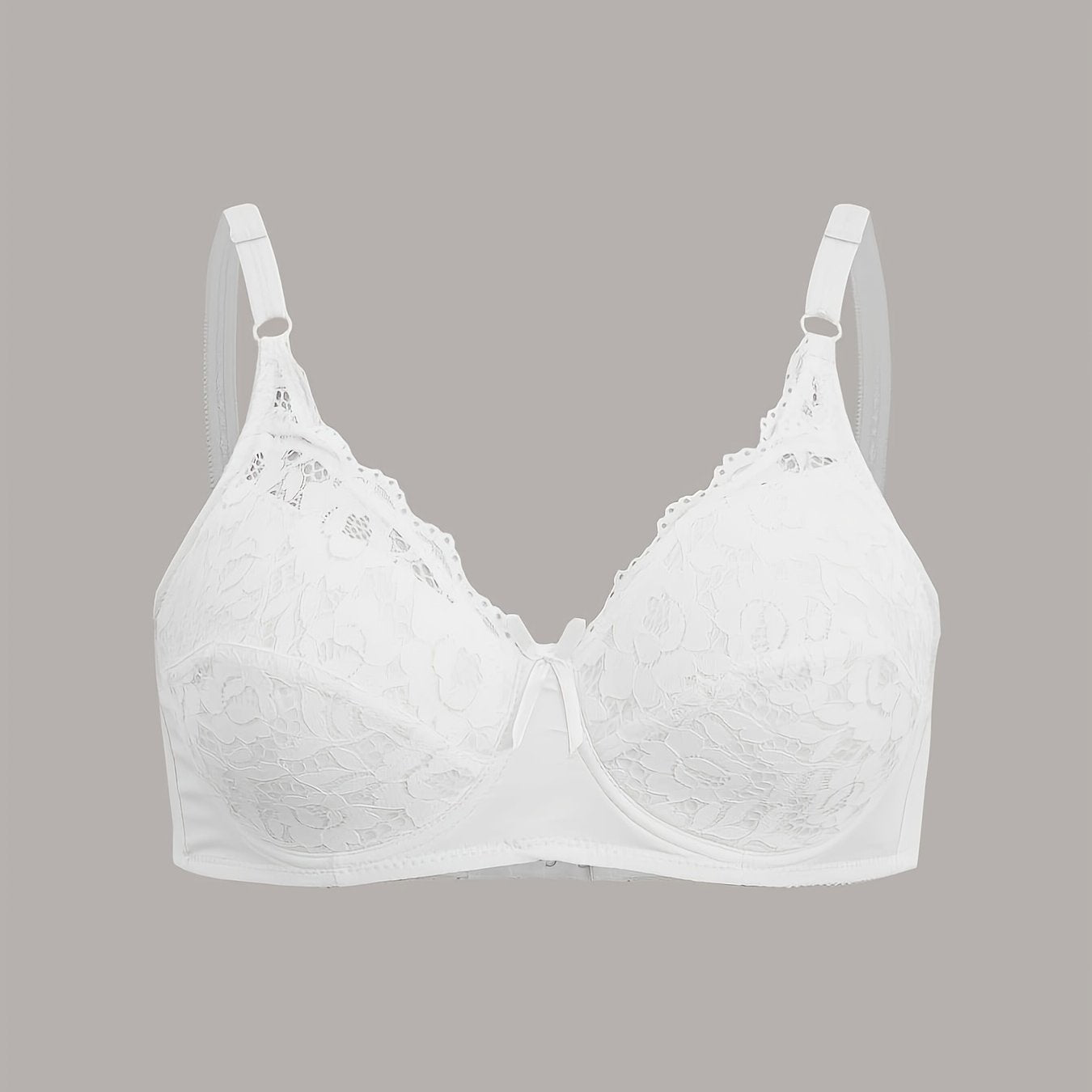 Lace Push Up Bra - Ultra-Comfy, Breathable, and Enhancing Cleavage with Adorable Bow Tie Accent - Exclusively Designed for Womens Lingerie and Underwear Needs