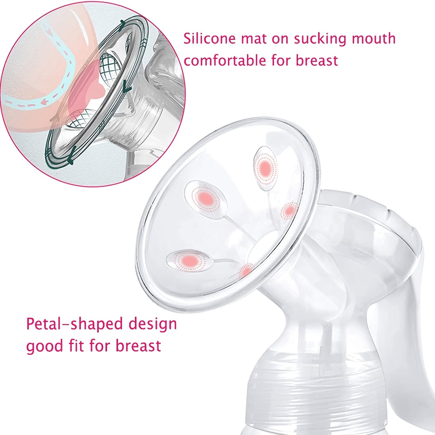 1pc Single Manual Breast Pump: The Ultimate Breast Feeding Solution, Christmas, Halloween, Thanksgiving Gift
