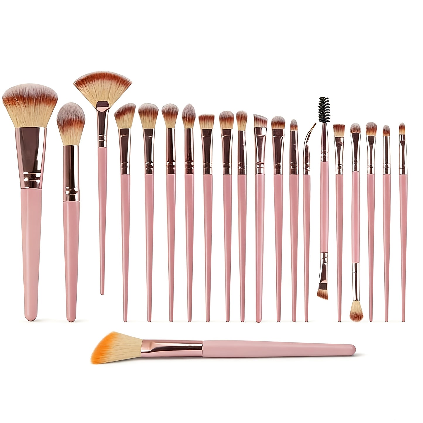 Popular Choice Luxury and Durable 21/41pcs of Pink Makeup Kit, the Set Includes a Multi-size Soft Brush, a Variety of Makeup Eggs, a Portable Large-capacity Travel Makeup Bag, and a Full Set of Pink 2026 Internet Celebrity Ma