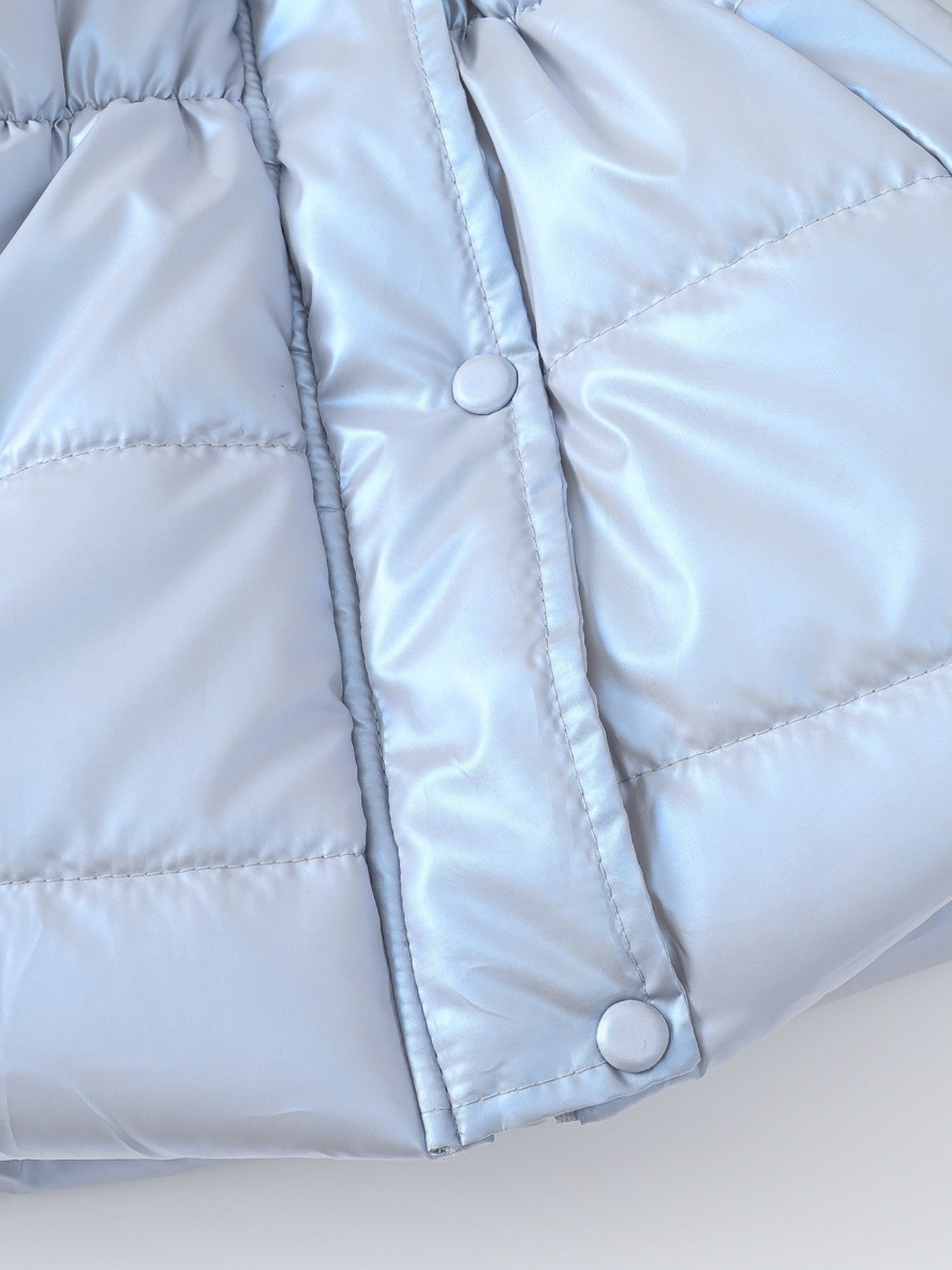 Children's Winter New Style Thickened Glossy Hooded Jacket for Boys and Girls, Mid-Length