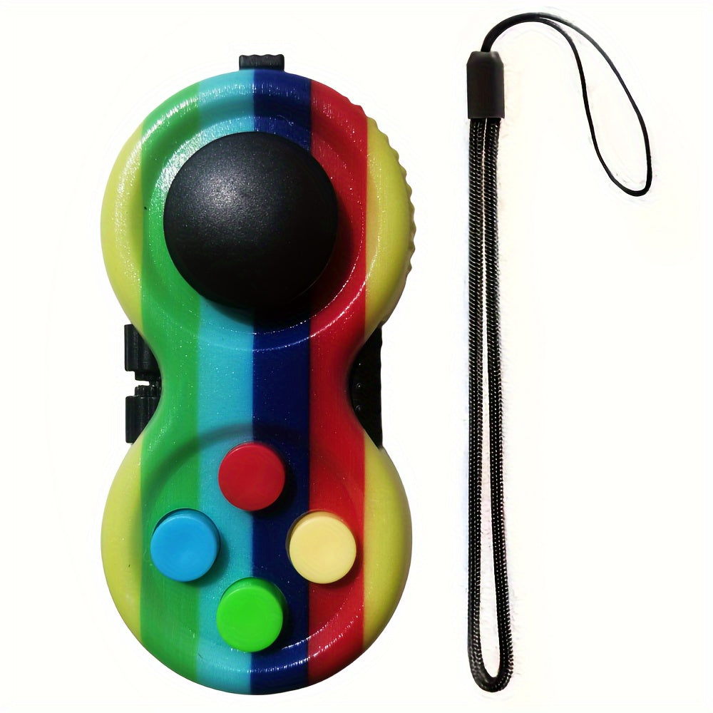 Fidget Pad With 8 Fidget Functions, Fidget Controller Stress Reducer, Fidget Toy Cube Relieves Stress And Anxiety Toys Christmas, Halloween, Thanksgiving Day easter gift