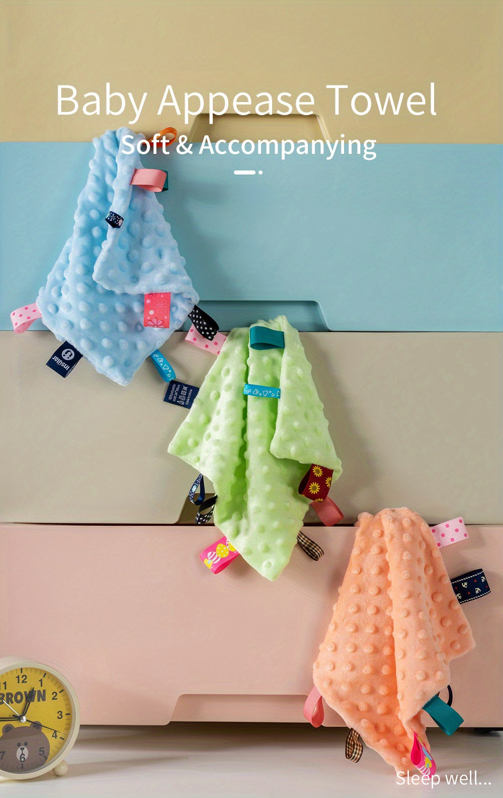 0-1 Year Olds Soft Knit Hat & Bib Set - Square, Comfortable Polyester with Floral & Plaid Patterns, Ideal for Birthdays or Holidays, Hand Wash Only, Toddler Clothing|Floral Bib Set|Soft Texture