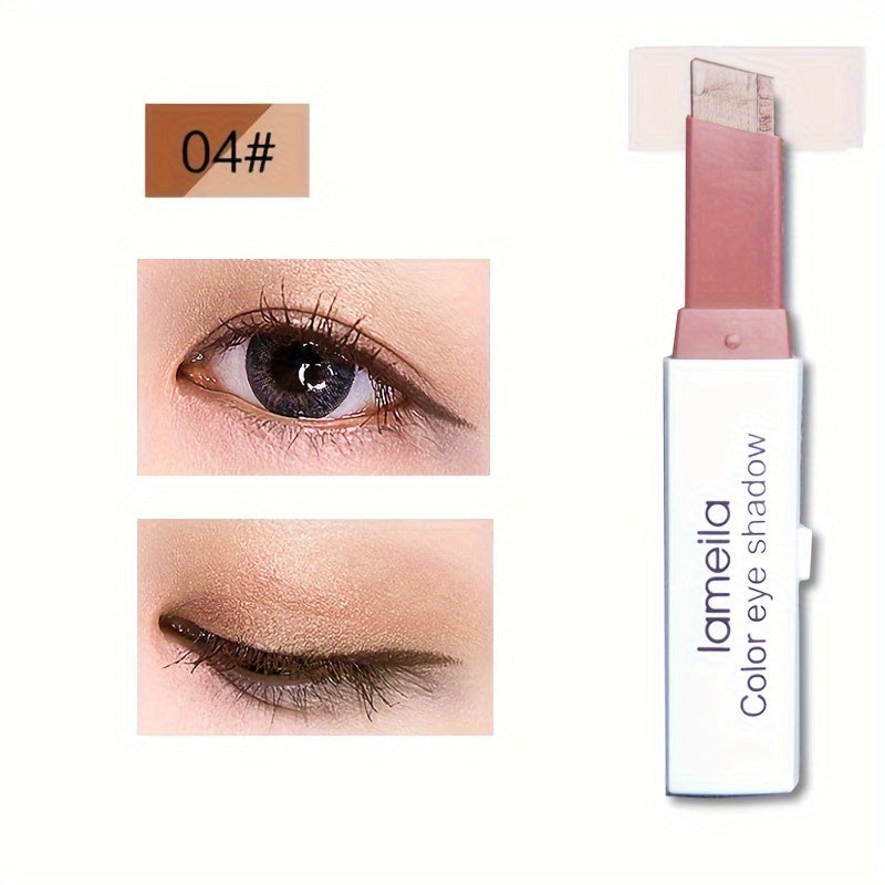 Double Color Gradient Eyeshadow Stick Waterproof And Long-Lasting Eye Makeup