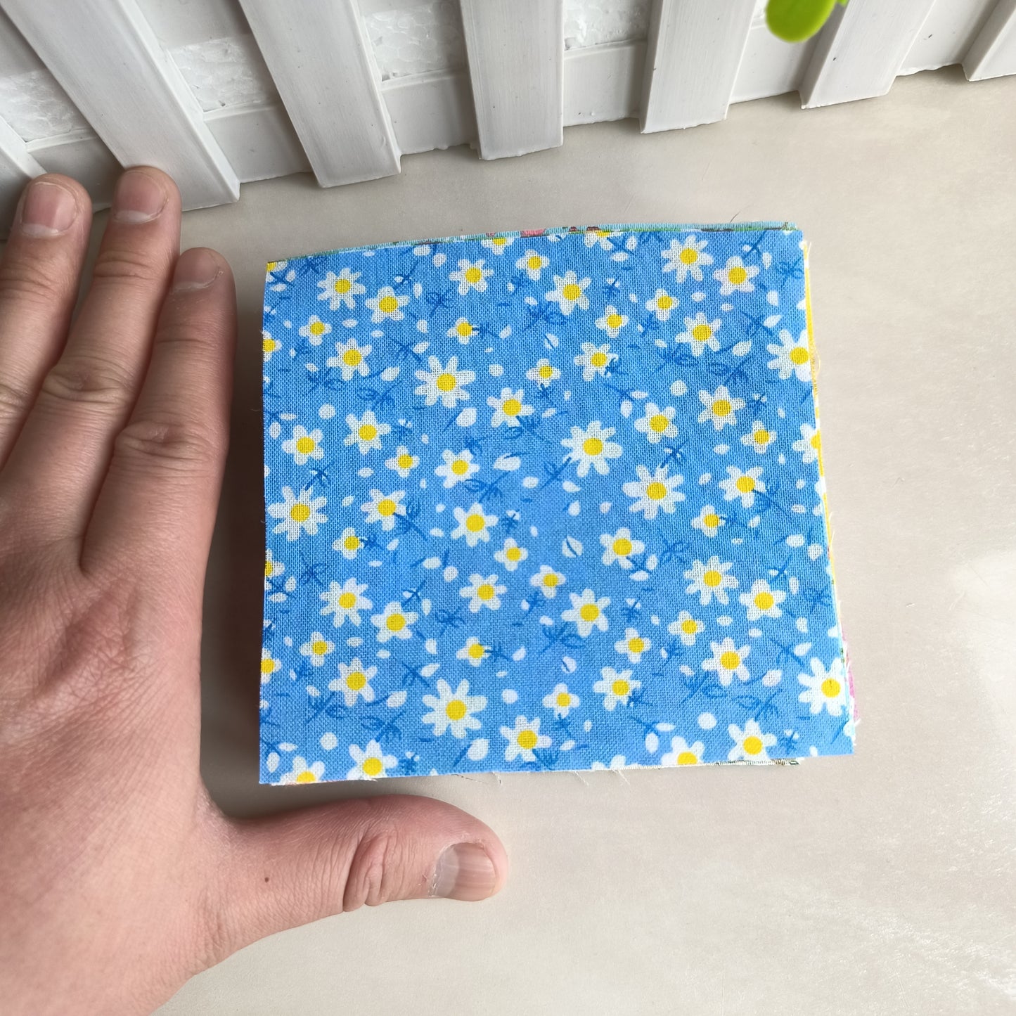 56pcs Patchwork Cloth Set, Flower Cloth, Cotton Blend Cloth, For DIY Sewing Scrapbooking Quilting Craft Patchwork 10cm*10cm/25cm*25cm