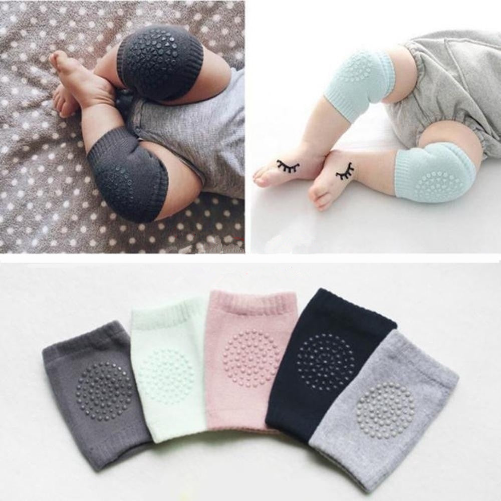 2pcs 5 colors Soft Elastic Knee and Elbow Brace Pads for Babies and Toddlers - Anti-Slip Crawling Safety Protector and Leg Cushion, Christmas, Halloween, Thanksgiving Day Gift