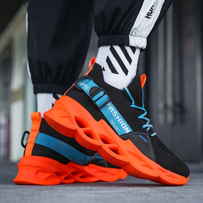 Women's Breathable High Impact Sneakers with Blade Type Lace Up and Thick Sole Koningsdag/King's Day