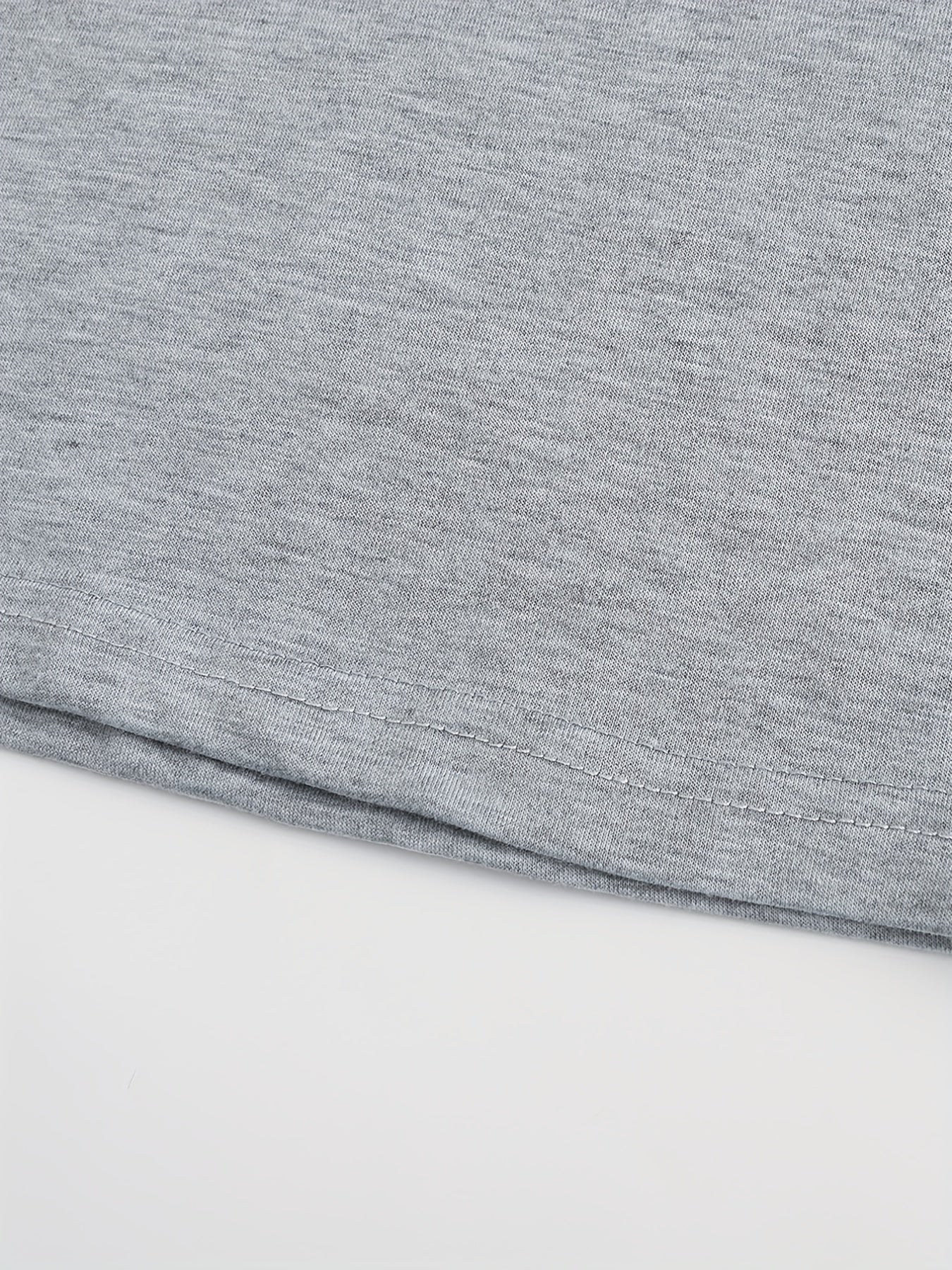 Fashionable White Base Layer Solid Color High Neck Men's Long Sleeve T-Shirt