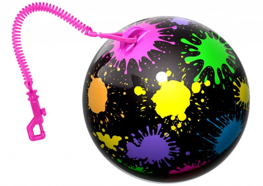Neon Splat 10" ( 25cm ) Football With Keychain / Keyring