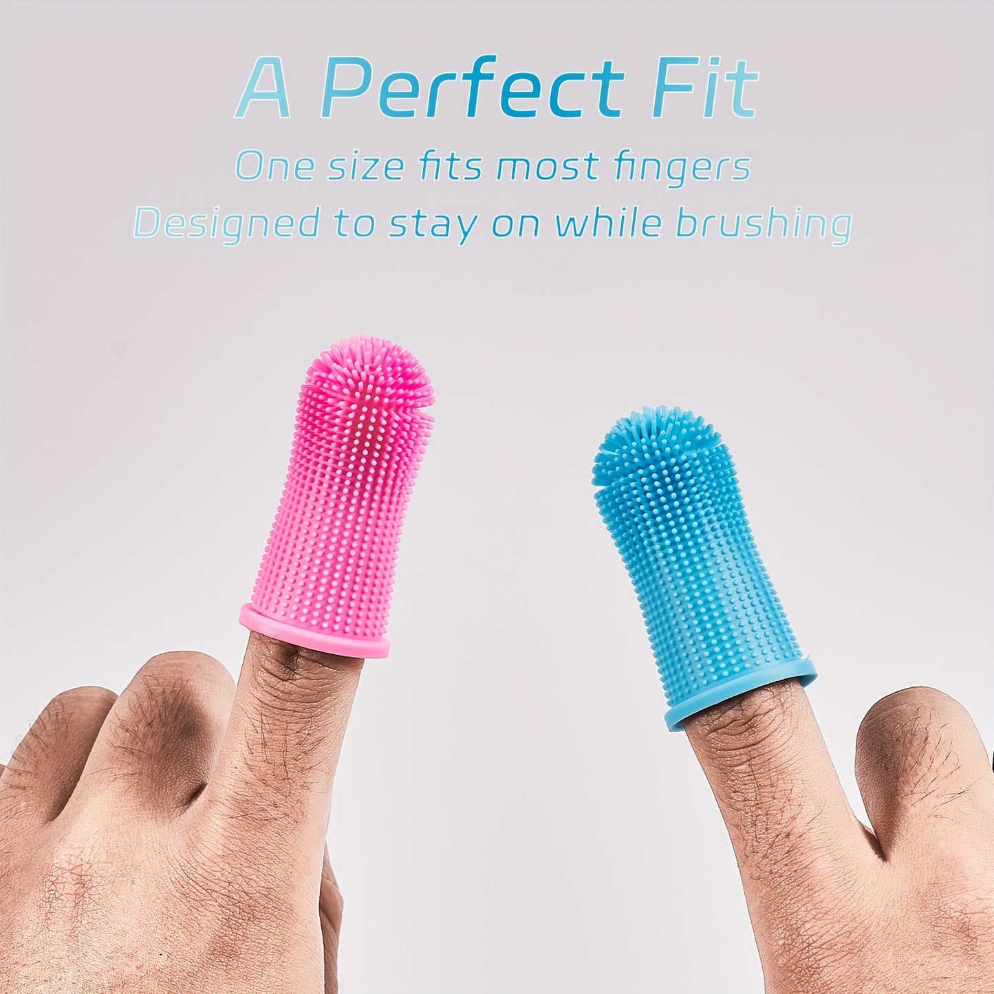Dog Super Soft Pet Finger Toothbrush Teeth Cleaning Silicone Tooth Brush Tool Dog Cat Cleaning