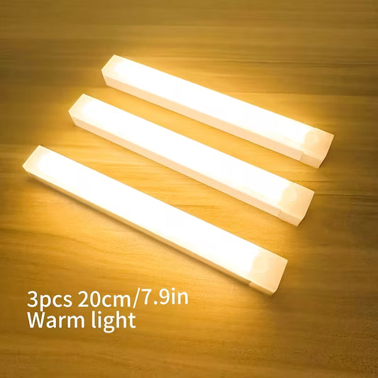 3pcs Warm/White Light 20cm/30cm/50cm Motion Sensor LED