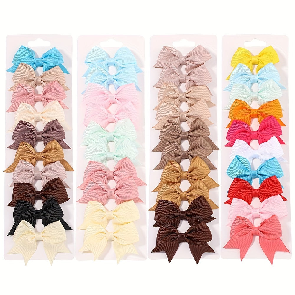 10pcs Adorable Baby Girls Bow Hair Clips - Perfect For Stylish Headwear, Ideal choice for Gifts