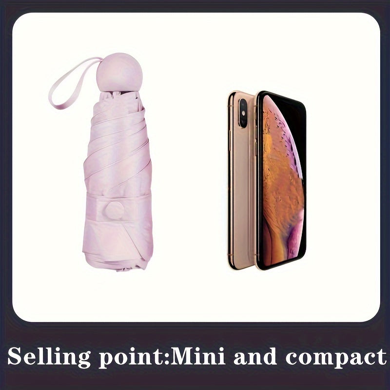 [Portable Mini Pocket Umbrella] Lightweight Portable Multi-Color Foldable Mini Pocket Umbrella | High-Quality Travel Umbrella for Christmas, Valentine's Day, Mother's Day, Women's Day, Ramadan, and Birthday Gifts
