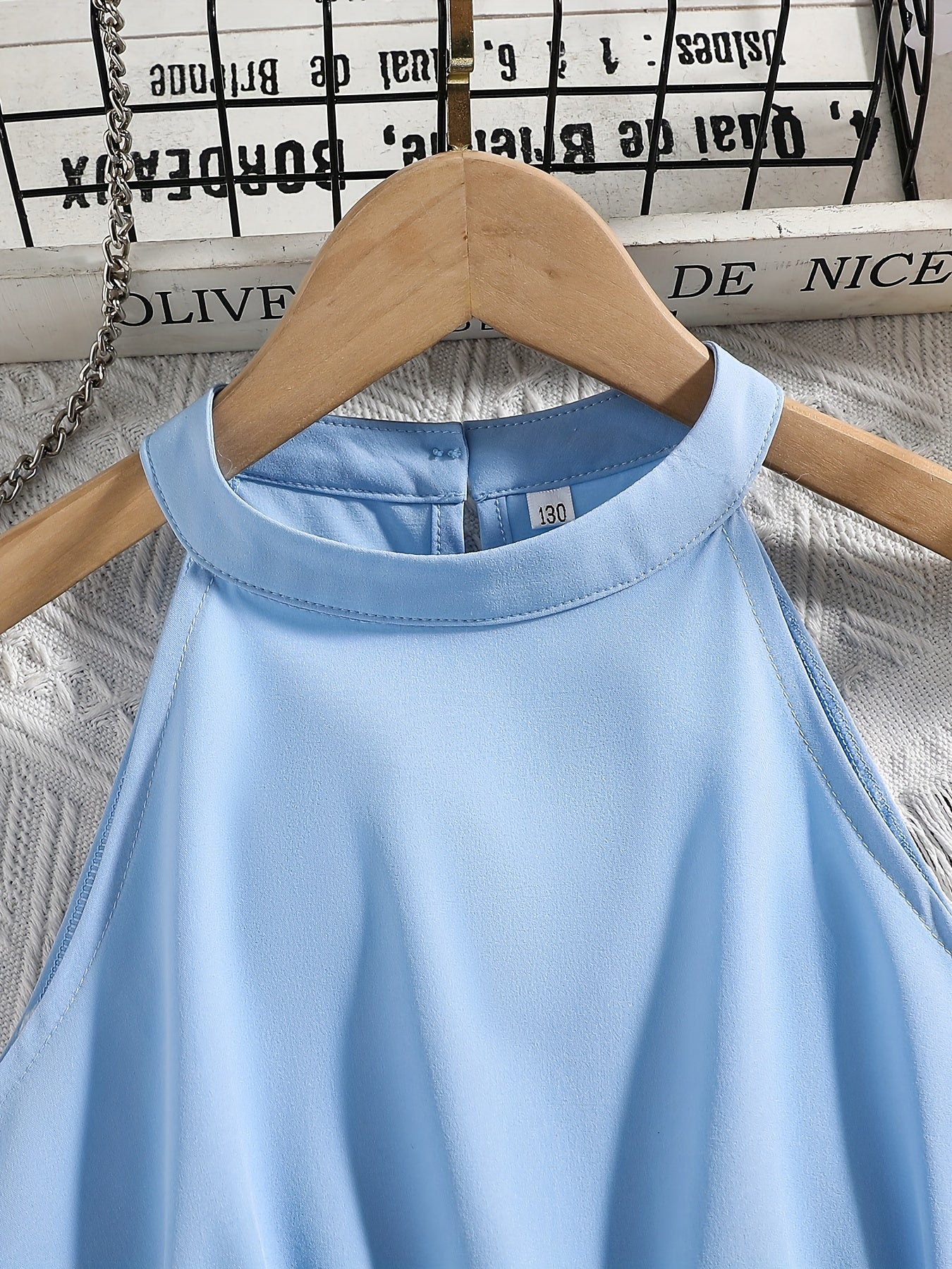 [Elegant Dress] Elegant Summer Party | Girls Splicing Flower Graphic Halter Neck Mesh Dress Tutu Dress | Gift