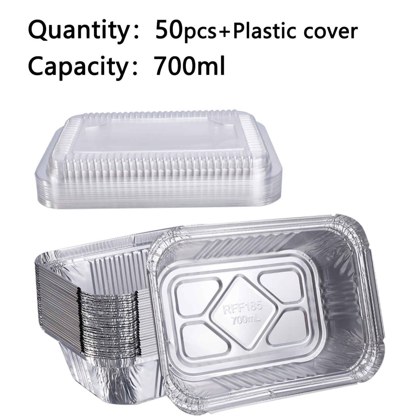 Heavy-Duty Disposable Aluminum Foil Pans with Clear Lids - Airtight, Recyclable Food Storage Containers for Cooking, Baking, Meal Prep, and Takeout - Ideal for Holidays like Christmas and New Year